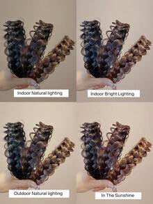 Handmade Fishtail Braid Wig Headband, Suitable For Women And Girls For Daily Wear, Conceals Hairline, Enriches Styling, Hair Accessory Gift (Hair Colors: Black, Light Brown, Dark Brown, Brownish Black)