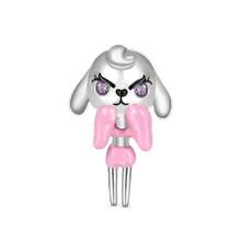 DIY兔子云马龙羊龟动物多系列串珠吊坠，适配原装欧洲女士纯银手链首饰礼品 - 彩色 - 查看 45