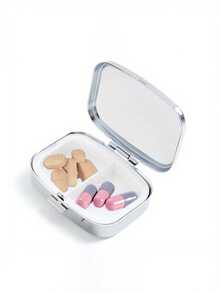 Hộp đựng thuốc hình viên thuốc, hộp đựng thuốc hình chữ cái, hộp đựng thuốc di động, hộp đựng đồ bằng kim loại mini, hộp đựng trang sức và thuốc di động, quà tặng sáng tạo cá nhân hóa, hình nơ, mũ y tá, hình lọ thuốc, thích hợp cho du lịch, hoạt động ngoài trời, túi xách, túi quần, có thể dùng làm quà cưới, quà tặng và trang trí tiệc, hộp đựng đồ du lịch trang trí độc đáo, quà tặng Ngày của Mẹ, quà tặng bạn bè, quà tặng y tá. - Nhiều màu - Xem 5