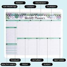 52 Pages Weekly Planner Notebook, 10 X 7 Inch To-Do List Notepad, Weekly Calendar And Work Plan Book, Suitable For Work, Study, Project, Entrepreneur Desktop Planner, Suitable For Women And Men - Multicolor - View 4