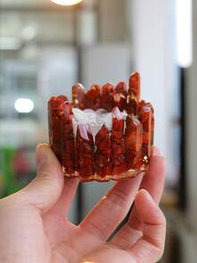 6-7厘米水晶柱碗 - 水晶石烛台 - 水晶石手链首饰收纳盒 - 非常适合清洁水晶，是送给女性的绝佳礼物，也是家居疗愈装饰的理想之选 - 彩色 - 查看 5