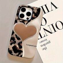 Leopard Heart Black presenta un diseño elegante dos en uno, proporcionando varias protecciones para iPhone 16/15/14/13/12/11 Pro Max. - Colores mixtos - Ver 7