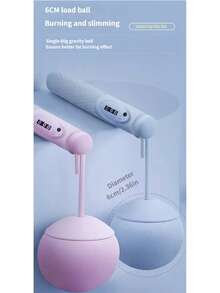 2-In-1 Weighted Ball Jump Rope Trainer | Detachable Weighted Ball & Dual-Use Design | Mechanical Counter & Adjustable Weight - Multicolor - View 11