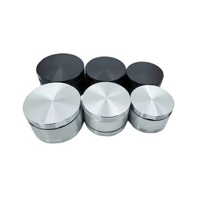 3 Layer Aluminum Herb Grinder With Hidden Pollen Catcher - 50/55/62mm, 8 Color Options