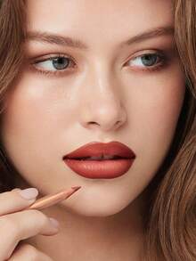 Pudaier哑光裸色唇线笔 - 高显色度防水持久唇线笔，自然裸色，适合白皙肤色，顺滑易涂，日常及情人节妆容皆宜 - 03 - 查看 2