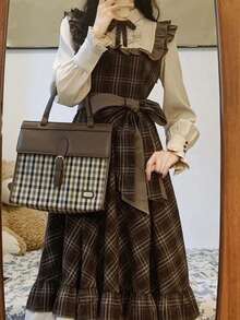 طقم زي خادمة، فستان دمية فرنسية عتيقة بطراز لوليتا، مناسب لصور التخرج، مواعيد الحديقة، العشاء الرومانسي، النوادي، حفلات الأزياء، عيد الحب - متعدد الألوان - مشاهدة 7