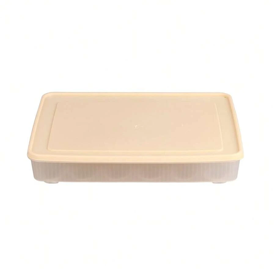 Conteneur beige pour la congélation rapide des aliments et organisateur de réfrigérateur : idéal pour l'élimination des déchets et le gaspillage alimentaire. - Multicolore - Voir 1