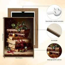 Arte de pared en lienzo vintage de Navidad x, Santa Claus, reno gigante blanco, trae alegría y paz, decoración de Navidad para sala de estar, pintura de festival de invierno para dormitorio y baño, listo para colgar, cuadros decorativos para sala, póster, con marco, pósteres, cuadros para la pared, marcos para cuadros, cuadro, Virgen de Guadalupe, salascuadros decorativos para sala,poster,con marco,posters,cuadros para la pared ,marcos para cuadros,cuadro,virgen de guadalupe,salas - transparente - Ver 7