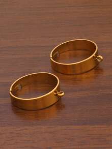 3Pcs Stainless Steel Adjustable Rings Settings DIY Blank Ring Base For Jewelry Making Findings 18K Gold Plated Finger Ring Loop Bulk