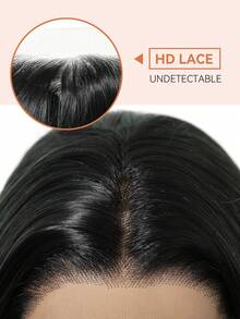 Peluca de encaje de alta definición de 13 * 4 pulgadas, bob de 12 pulgadas, diseño elegante en capas, hecha de material resistente al calor, perfecta para uso diario, juegos de roles, vacaciones y reuniones familiares, convirtiéndola en un regalo ideal de vacaciones para mujeres. - Verde Oscuro - Ver 7