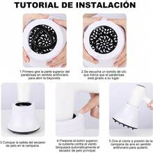 mhjDifusor para Cabello Rizado Cabello Cubierta para Secador de Pelo de Silicona Difusor Universal para Secadores de Pelo y Rizadores para la Mayoría de Difusores de Rizos para Secador de Pelo. Blancosleeping Bags - 219156753 - Ver 6