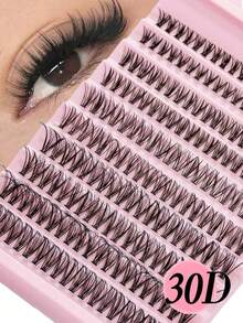 100pcs D-Curl Fluffy False Eyelashes, 8-16mm Length, Delicate & Lightweight, Create Natural & Voluminous DIY Lash Look, Salon-Level Lash Experience At Home - D - View 12