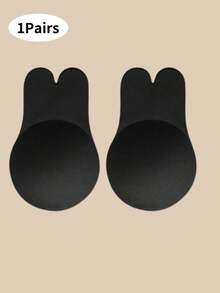 2 Pairs Rabbit Ear Silicone Invisible Bra Pads, Self-Adhesive Sports Enhancing Bust Pads, Reusable - Multicolor - View 13