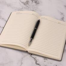 3本A5仿皮笔记本套装，带书签，硬封面，磁扣，防水 - 商务会议和大学的理想之选 - A5 - 查看 8