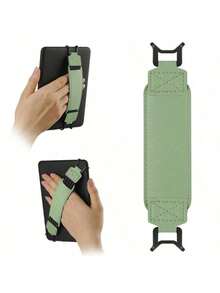 Leather Tablet Hand Strap, Elastic Shockproof E-Reader Stand Holder, Universal For Kindle/IPad/Kobo/Pocketbook - Multicolor - View 16