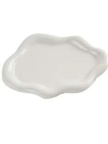 日式极简主义ins风多巴胺爱心花云不规则创意首饰托盘，耳环项链收纳盘，首饰摄影家居装饰首饰盒，花卉首饰盒，装饰展示及摄影道具首饰盒，首饰盒，女士及女孩首饰收纳盒，首饰架，情人节，粉色，爱心，节日礼物