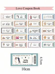 Valentine's Day Couple Discount Coupons And Stamps, Boyfriend Coupon Book, Boyfriend Valentine's Day Gift Coupon Book, Birthday Anniversary Discount Coupons, Birthday Gift, Valentine's Day Gift - Multicolor - View 6