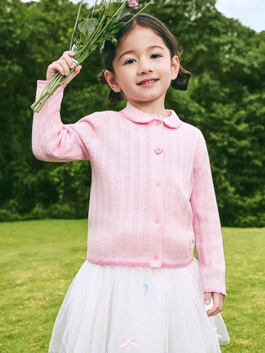 Balabala Girls' Knit Sweater, Sweet Fashion Top Spring/Fall 2026