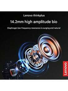 Lenovo TW70 Clip-On Bluetooth Earphones: In-Ear Design, Panoramic Sound, Long Battery Life, Comfortable Fit, Suitable For Extended Use, Convenient Touch Controls, Black. - Black - View 6