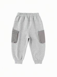 Balabala Kids' Jogger Pants, Unisex Loose Fit Spring/Fall 2026 - Light Gray - View 5