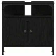 vidaXL Set di mobili da bagno 3 pz Chêne noir - nero - Visualizzare 8