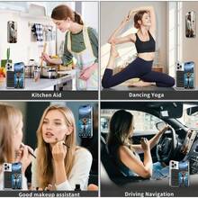 Thickened Single-Sided Suction Cup Phone Holder, Silicone Adhesive Gel Pad, Reusable Adhesive Phone Holder, Hands-Free Holder, Suitable For Mirrors And Cars, Back-To-School Season, Anti-Slip Mat Phone Holder, Phone Case Suction Cup Sticker, Multi-Functional Mat For All Smartphones, Office Gadget, Dormitory Essential. - 黑色 - 查看 5