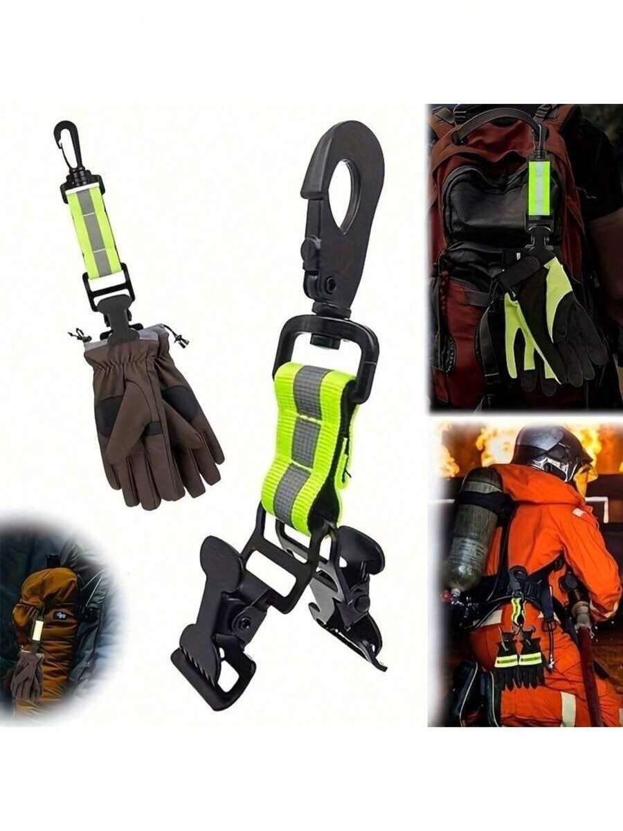 Portable Firefighter Safety Glove Strap Universal Hanger Guard Gloves Keeper Gloves Clamps Multifunction Durable Mitten Clips - Multicolor - View 1