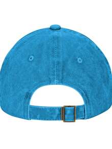 I Love (Heart) Custom Text Things Colorful Printed Baseball Cap Adjustable Cotton Baseball Hat For Men Women  Birthday Gift For Cycling Lover Camper Friend - Màu xanh lam - Xem 4