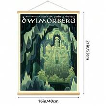 Meksular Middle Earth Landscape Wall Art Prints Canvas PaintingFantasy Posters, Wall Pictures, For Travel Gift, Canvas Art With Frames, For Office Home Decor Bedroom Living Room Wall Decor. - 德維莫伯格 - 查看 5