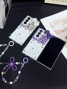 Magnetic Folding Phone Case, Full Coverage, Skin-Friendly, Solid Color, Popular, Compatible With Samsung Galaxy Z FLIP 7 Foldable Phone Case, For Men And Women - Multicolor - View 2