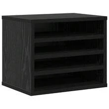 Larryhot Organizzatore da scrivania Rovere Nero 36 x 26 x 29,5 cm, Facile da montare, design elegante e pratico per l'organizzazione, la scelta ideale per il lavoro e lo stoccaggio a casa o in ufficio - nero - Visualizzare 2