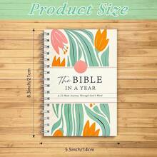 The Bible In A Year: Spiral Bible Study Guide, 52-Week Bible Study Plan With Guided Reading Plan, A Yearlong Bible Study For Women - A5 - 查看 2
