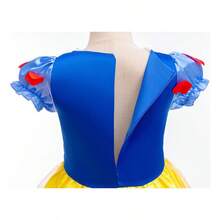 TendenciaVestido De Fiesta De Princesa Blancanieves Para Niña, Con Collar Guante Crown Anillo Pendientes 5 Piezas De AccesoriosCalidad premium - Rojo - Ver 8