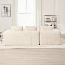 Sofas & Couches - Beige + Corduroy + 4 Seat + Foam - View 10