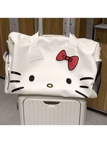 1pc Sanrio Hello Kitty Cute Travel Bag, Multifunctional Convertible Shoulder Crossbody Bag, Cartoon 3D Design Travel Luggage - Perfect Christmas, Birthday, Back To School Gift For Girls And Sanrio Fans - Multicolor - View 6