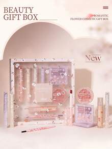 彩妝成套工具適合女士充分成套工具,持久彩妝產品套裝,8入組口紅&眼影盤&眉筆成套工具防水持久化妝品成套工具禮品套裝適合女士,女孩&青少年 - 白色 - 查看 10