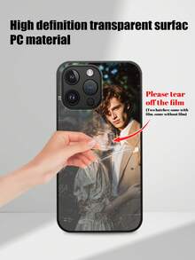 Apple 1pc Customized Photo Printed High Definition Glass Phone Case Compatible With IPhone 15 Pro Max, Compatible With Samsung S24 Ultra, Redmi, OnePlus And Other Models Clear Fashion , Stylish, Colorful, Cute For Graduation, For Weddings, For Christmas, For Halloween, For Winter, For Prom, For Fall, For Mother's Day, For Father's Day Iphone Case, Phone Cover, Phone Accessories, 16 Iphone Case - Black - View 11