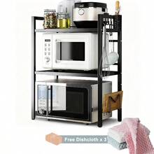 Baker's Racks - 3 ชั้นสีดำ - ดู 12