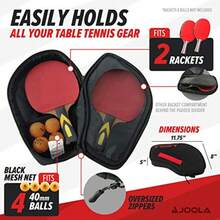CYPNJOOLA Vision Double Padded Ping Pong Paddle Case w/Storage Compartment for 4 Ping Pong Balls - Table Tennis Case Racket Cover Helps Protect The Table Tennis Rubber and Racket - Table Tennis OrganizerFashion - 219672510 - Ver 4