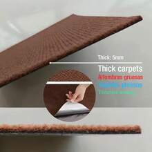 10片装 30厘米 x 30厘米 自粘防滑互锁地垫，隔音地毯，卧室地垫，吸水地毯，适用于厨房、客厅、家居 - 30x30cm-10pcs - 查看 5