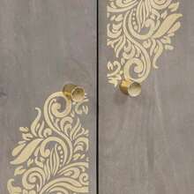 vidaXL Buffet Gris et or 60 x 33 x 75 cm Bois de mangue massiccio - Grigio - Visualizzare 8