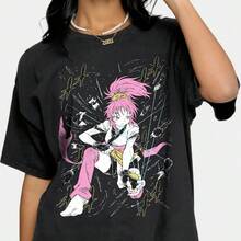 Anime Manga Sweatshirt, Manga Shirt, Anime Lovers Shirt, Anime Shirt, Anime Vintage Special Unisex T - 黑色 - 查看 1