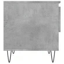 vidaXL Tables basses 2 pcs gris béton 50x46x50 cm bois d'ingénierie - Gris - Voir 8