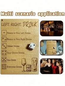 1pc Left Or Right Drinking Game Prop, Perfect For Parties, Couples And Friends Gatherings, Ideal Party Supplies For Valentine's Day, Thanksgiving, New Year-Halloween,Christmas,Fall,Winter, Supplies, KCIU - Multicolor - View 8