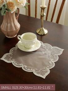 Cirelle 1pc Polyester Embroidered Square, Rectangle, Diamond-Shaped Party/Wedding Placemat - Multicolor - View 2