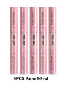 2-In-1 Eyelash Glue & Setting Liquid Kit, Includes: Eyelash Glue (5ml), Setting Liquid (5ml), Eyelash Remover (5ml), Cluster Lash Glue & Setting Liquid, Eyelash Applicator, Eyelash Glue, Cluster Lash Glue, Eyelash Tools, Eyelash Extension Tools, Eyelash Tool Set - Pink - View 13