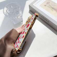 Valentine'S Day Gifts Strawberry Beautiful Flower Phone Case For IPhone 17 16E 16 15 14 13 12 11 Mini Pro Max Air X XR XSMAX 8 7 Plus Shockproof Transparent Soft Back Coverstrawberry Shortcake Items,Valentine'S Day Gifts - kiểu 1 (1 cái) - Xem 4