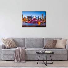 Pacimo Cityscape Canvas Wall Art Print Skyscrapers Harbor Skyline Painting Wall Decor Living Room Home Decoration Gallery Wrapped Posters and Prints Ready to Hang xcuadros decorativos para sala,poster,con marco,posters,cuadros para la pared ,marcos para cuadros,cuadro,virgen de guadalupe,salascuadros decorativos para sala,poster,con marco,posters,cuadros para la pared ,marcos para cuadros,cuadro,virgen de guadalupe,salas - transparente - Ver 5