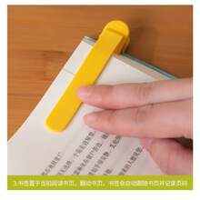 1 Set Includes: 3pcs Silicone Bookmarks With Auto Page Turning Function, 1pc Minimalist Design Pen Holder, 1pc Memory Bookmark Notebook, 1pc Reading Tool For Book Covers & Accessories, And 1pc Multi-Functional Reading Clip - Multicolor - View 4
