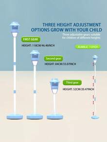 Outdoor Long-Pole Lantern Bubble Machine With Matching Bubble Solution, Easy To Hold, Produces Massive Bubbles, Suitable For Camping/Night Market Gatherings, Ideal For Kids And Young People, Perfect For Outdoor Parties/Camping Interactive Gifts - Multicolor - View 6